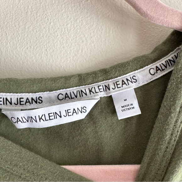 Olive Calvin Klein dress - Picture 2 of 2